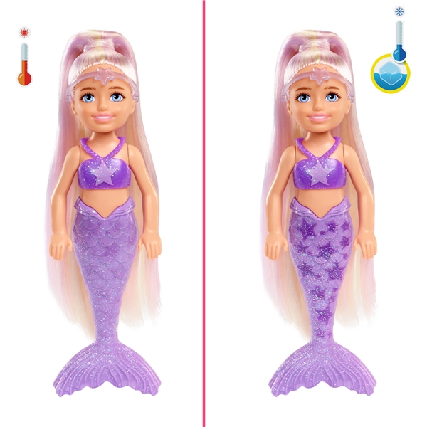 Barbie Color Reveal Chelsea Rainbow Mermaid (Bild 4 av 6)