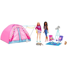 Barbie Camping Tält + Dockor