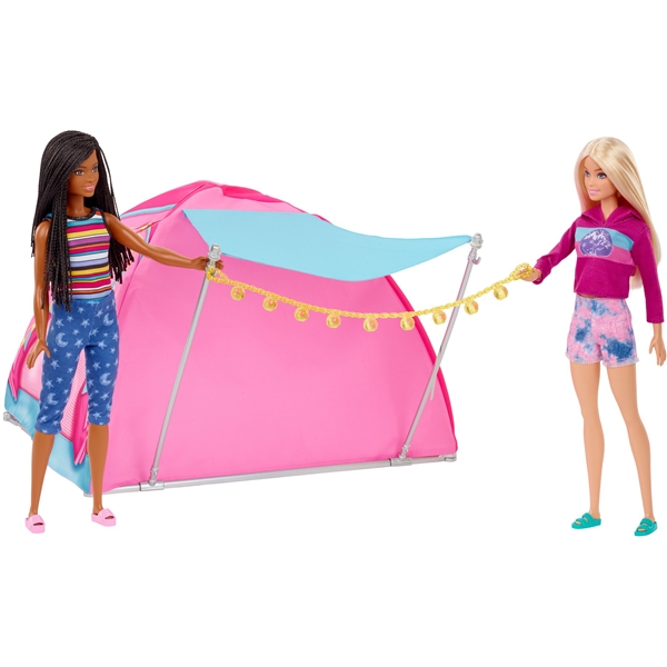 Barbie Camping Tält + Dockor (Bild 4 av 7)