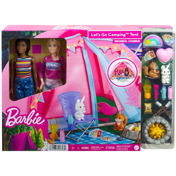 Barbie Camping Tält + Dockor (Bild 7 av 7)