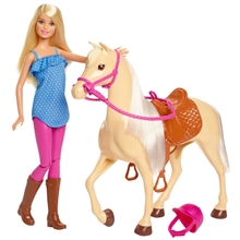 Barbie Doll and Horse (Blonde)