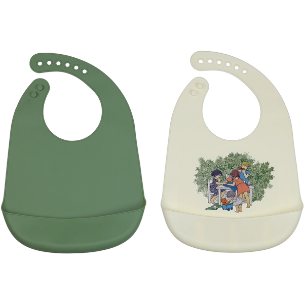 Barnen i Bullerbyn Haklappar i Silikon 2-pack (Bild 1 av 2)