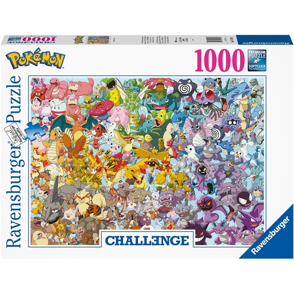 Pussel 1000 Bitar Challenge Puz.-Pokémon (Bild 1 av 2)