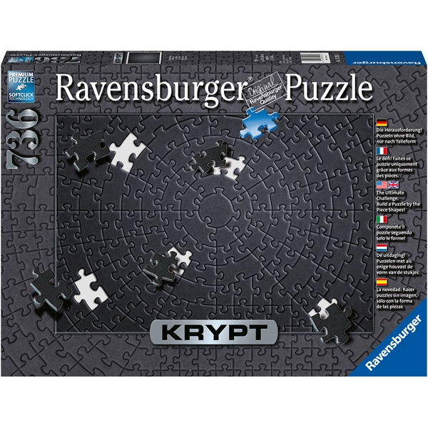 Pussel 736 Bitar Krypt Black (Bild 1 av 2)