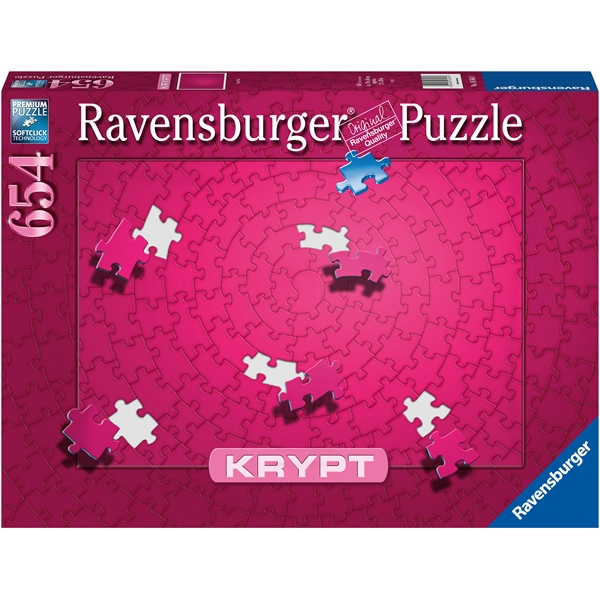 Pussel 654 Bitar Krypt Pink (Bild 1 av 5)