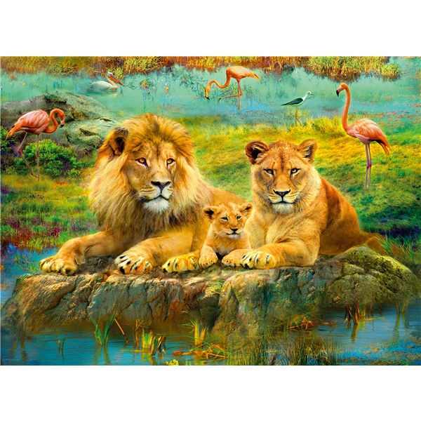 Pussel 500 Bitar Lions in the Savannah (Bild 2 av 2)