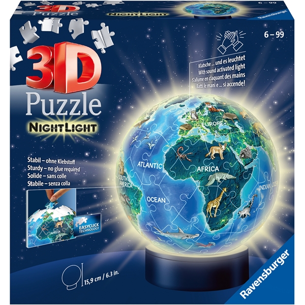 Pussel 3D 72 Bitar Children Globe Nightlight (Bild 1 av 3)