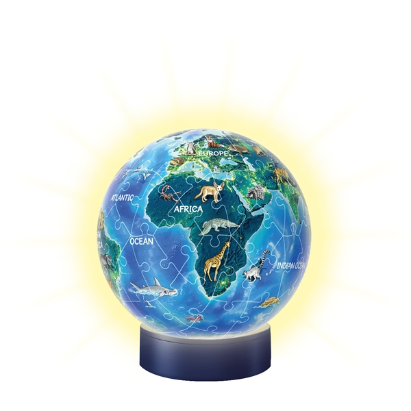 Pussel 3D 72 Bitar Children Globe Nightlight (Bild 3 av 3)