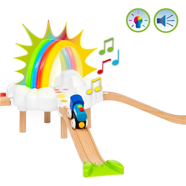 BRIO 36002 My First Railway Light Up Rainbow Set (Bild 2 av 9)