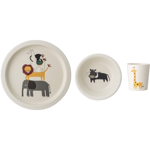 Bloomingville Servis Safari Bamboo Melamin
