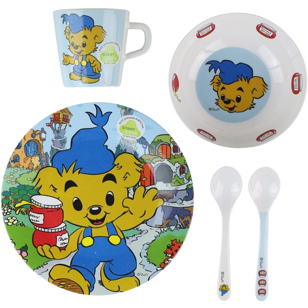 Bamse Melamin 5-Delar (Bild 1 av 5)