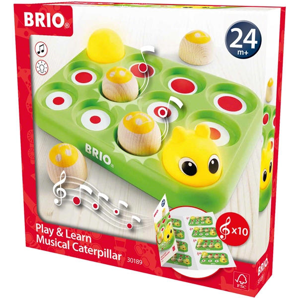 BRIO 30189 Lek och lär Musikalisk larv (Bild 4 av 5)