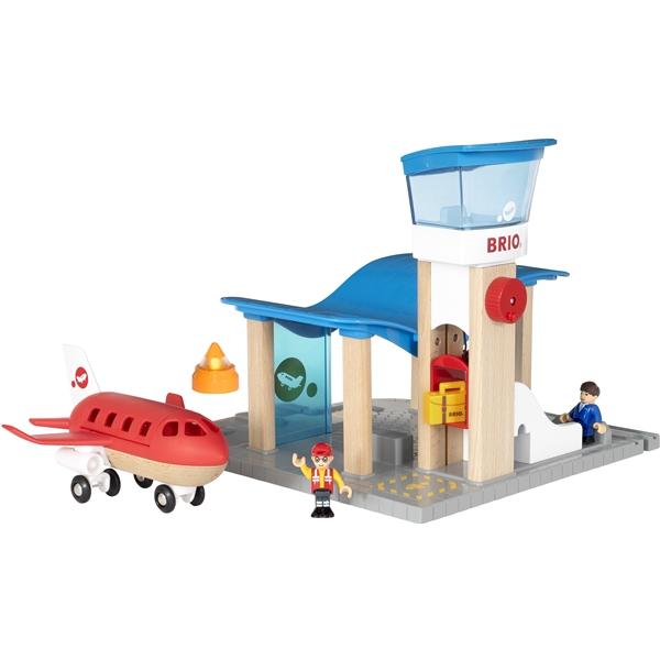 BRIO World - 33883 Flygplats med flygplan (Bild 1 av 5)