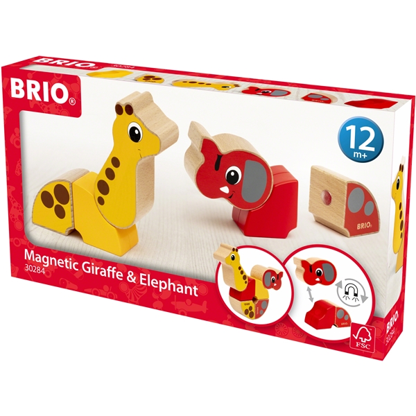 BRIO 30284 Magnetisk Elefant & Giraff (Bild 6 av 6)
