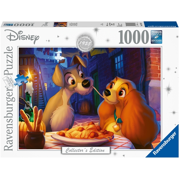 Pussel 1000 Bitar Lady and The Tramp (Bild 1 av 2)