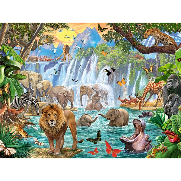Pussel 1500 Bitar Waterfall Safari (Bild 2 av 2)