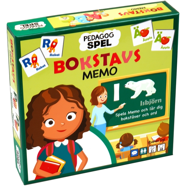 Barbo Classic Pedagog Spel Bokstavsmemo (Bild 1 av 3)