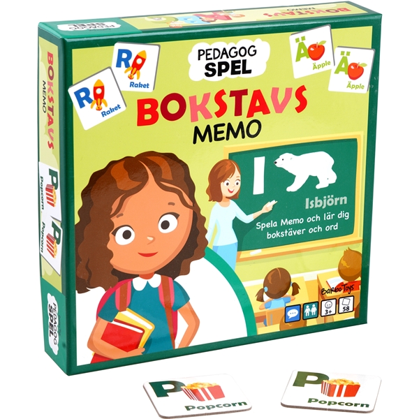 Barbo Classic Pedagog Spel Bokstavsmemo (Bild 3 av 3)