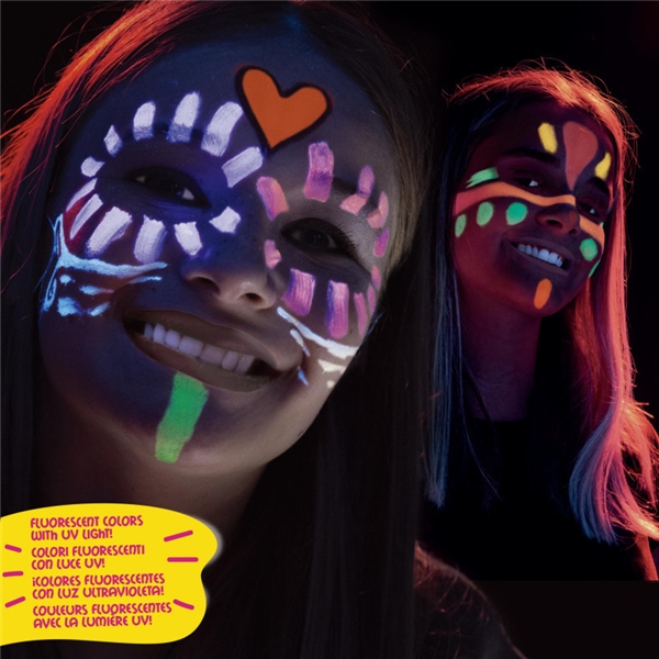 Mask up ansiktsfärg, Neon 6-pack (Bild 3 av 3)