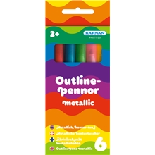 Outline-pennor Metallic