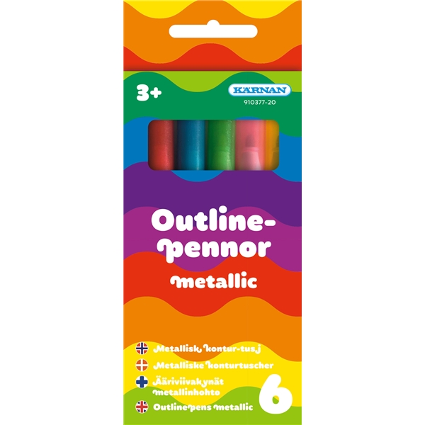 Outline-pennor Metallic (Bild 1 av 2)