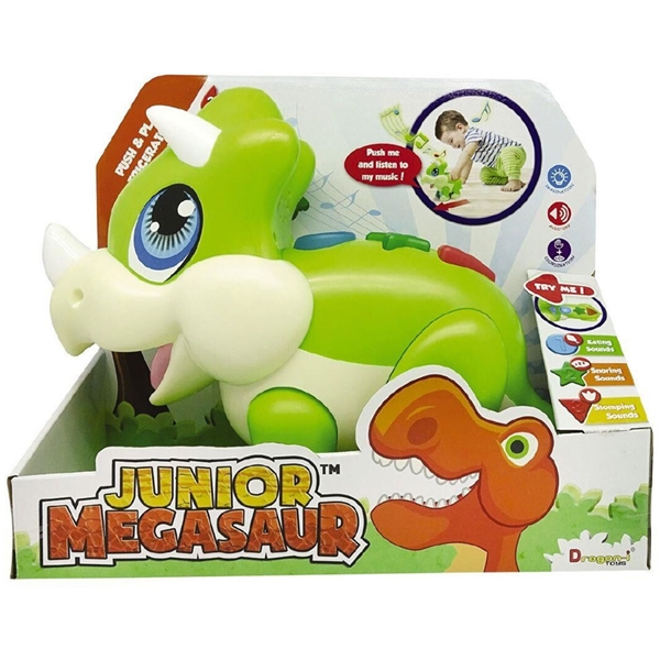 Dragon-I Triceratops Junior Megasaur Push & Play (Bild 2 av 3)