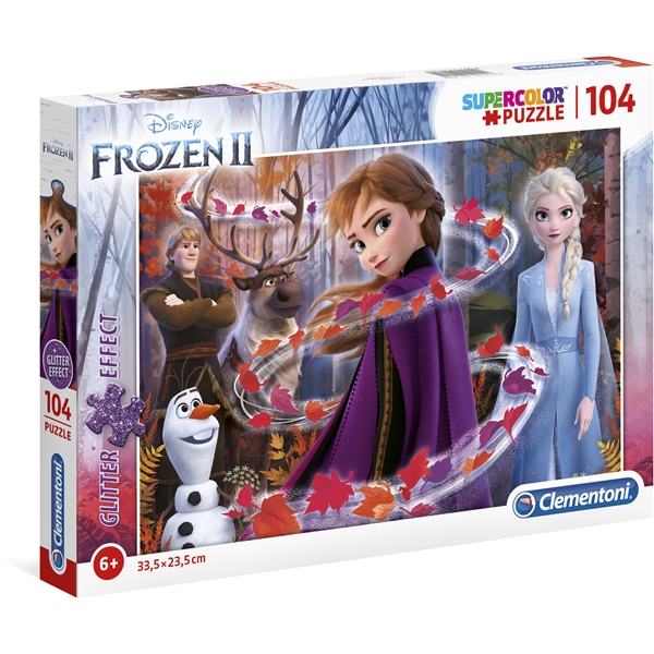 Pussel Frozen 2 Glitter 104 Bitar - Barnpussel - Clementoni | Shopping4net