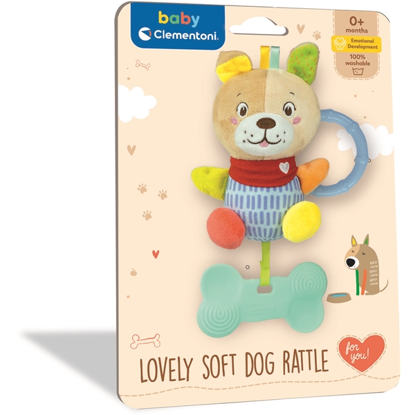 Clementoni Baby Soft Rattle Lovely Dog (Bild 2 av 4)