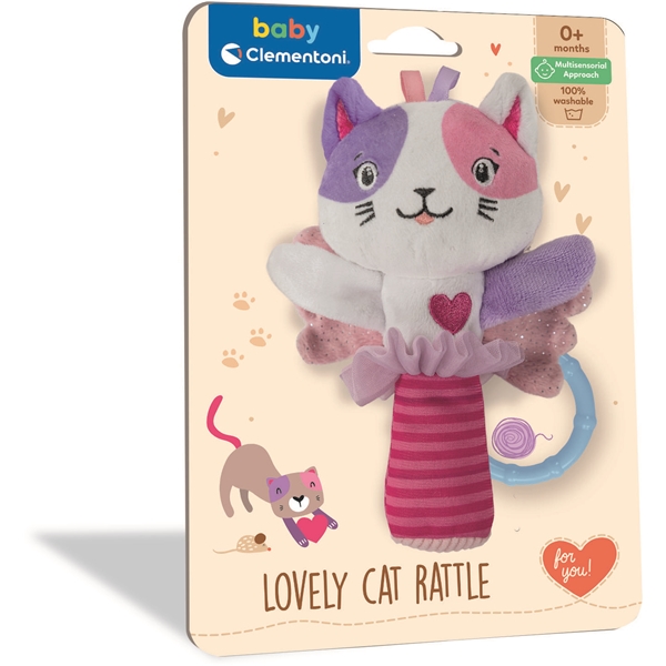 Clementoni Baby Soft Rattle Lovely Cat (Bild 2 av 4)