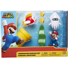 Super Mario Diorama Set Undervatten