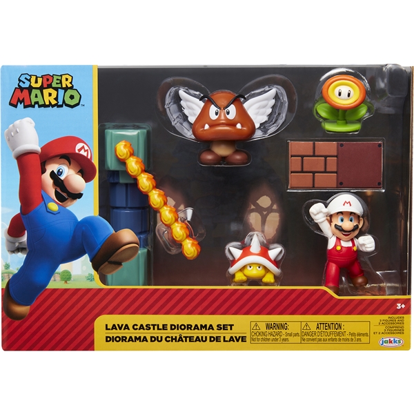 Super Mario Diorama Set Lava Slott (Bild 1 av 4)