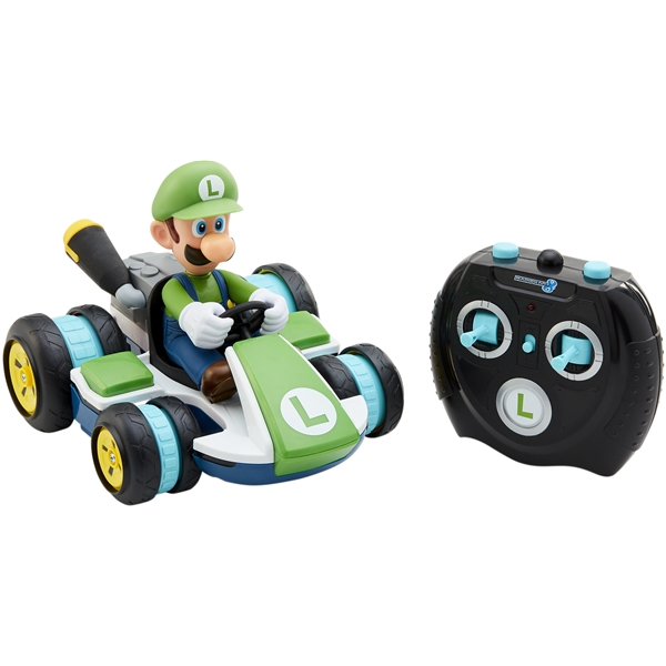 Super Mario Mario Kart Mini RC Racer Luigi (Bild 3 av 3)