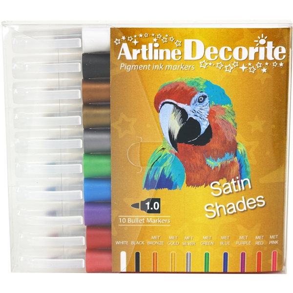 Artline Decorite Tuschpennor Rund Spets Satin