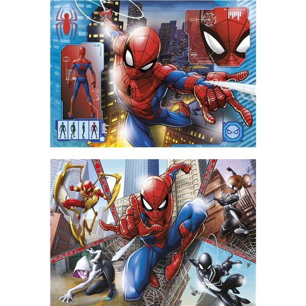 Pussel 2 x 60 Bitar Spiderman (Bild 2 av 2)