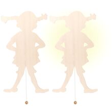 Pippi Vägglampa Siluett