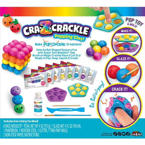 Crazart Crackle Clay Pop-Mazing Super Sensory Set (Bild 8 av 8)