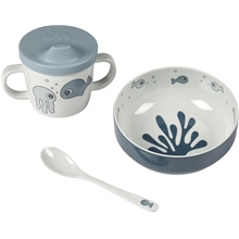 Done By Deer First Meal Set Sea Friends Blue