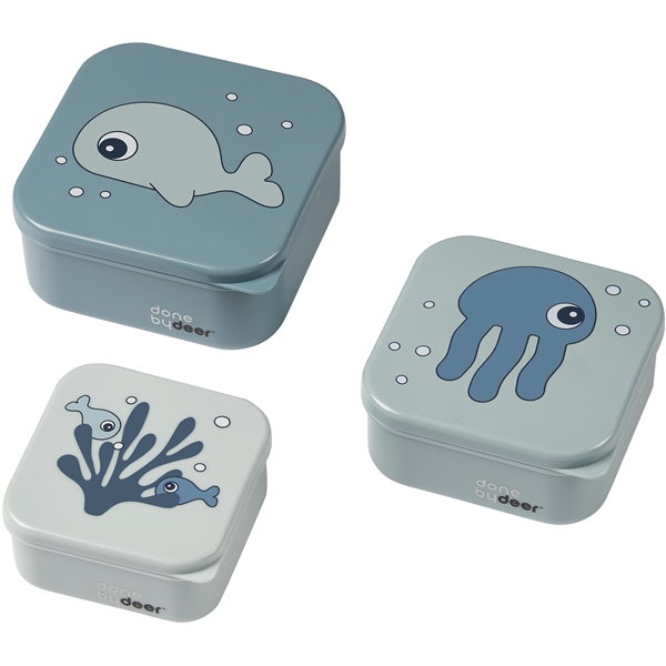 Done By Deer Snack Box Sea Friends Blue (Bild 1 av 2)