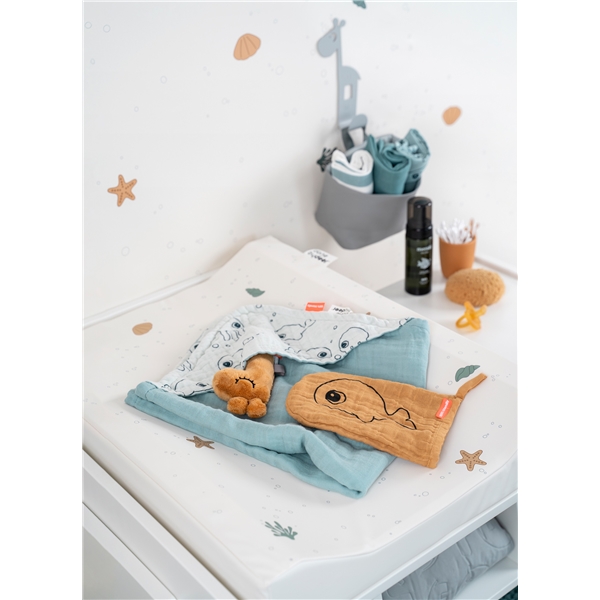 Done By Deer Changing Pad Sea Friends Beige (Bild 3 av 3)