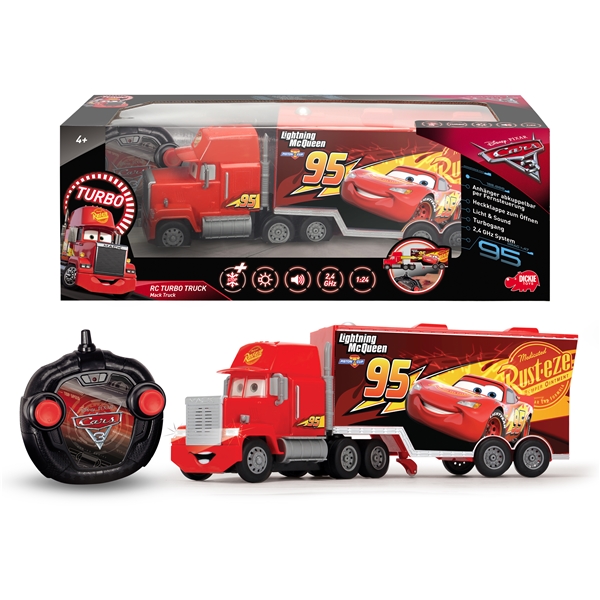 Disney Cars Radiostyrd Mack Lastbil 1:24 (Bild 1 av 3)