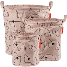 Done By Deer Storage Baskets Contour 3 PCS Powder