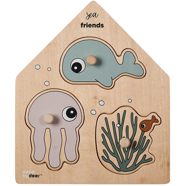 Done By Deer Peg Puzzle Sea Friends