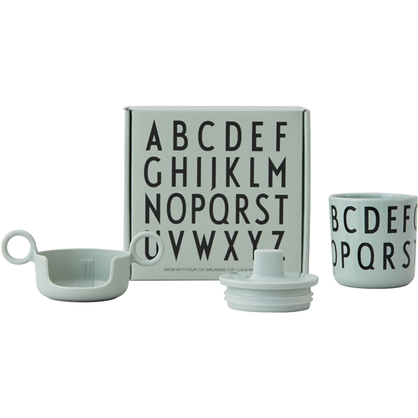 Design Letters Grow With Your Cup ABC Green (Bild 1 av 6)