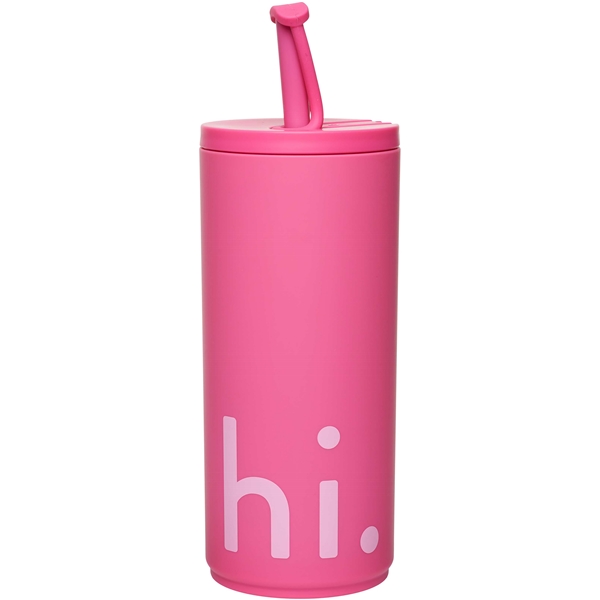 Design Letters Travel Cup with Straw 500ml (Bild 2 av 3)