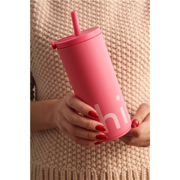 Design Letters Travel Cup with Straw 500ml (Bild 3 av 3)