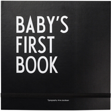 Design Letters Baby's First Book Black