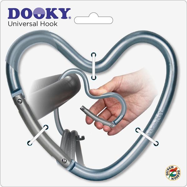 Dooky Hjärtformad Krok Blå (Bild 5 av 5)