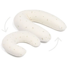 Doomoo Gravid & Amningskudde 2-i-1 Quilt Creme Blomma