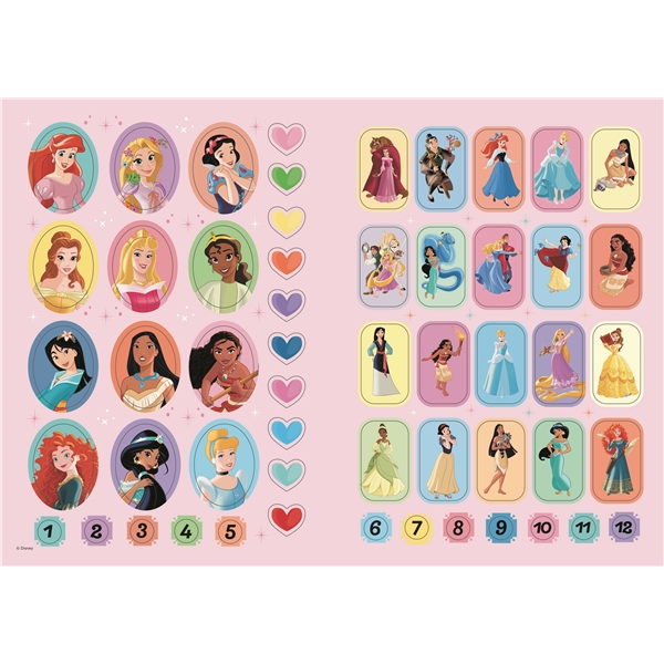 Pysselbok Disney Prinsessor med klistermärken (Bild 3 av 3)