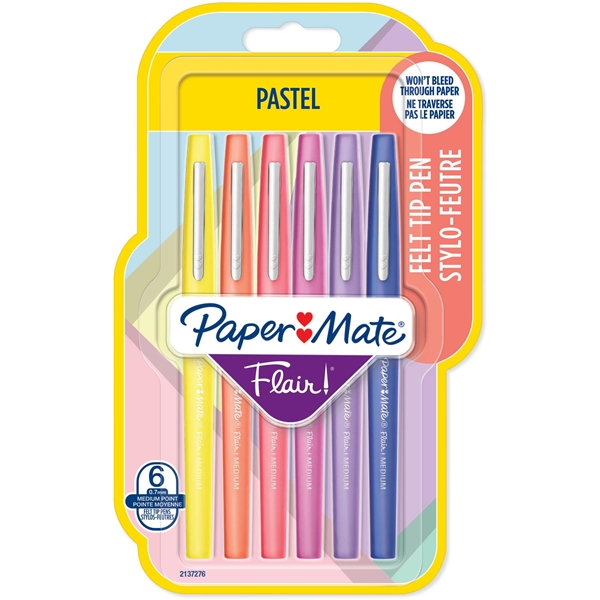 PaperMate Flair Pastel 6-pack